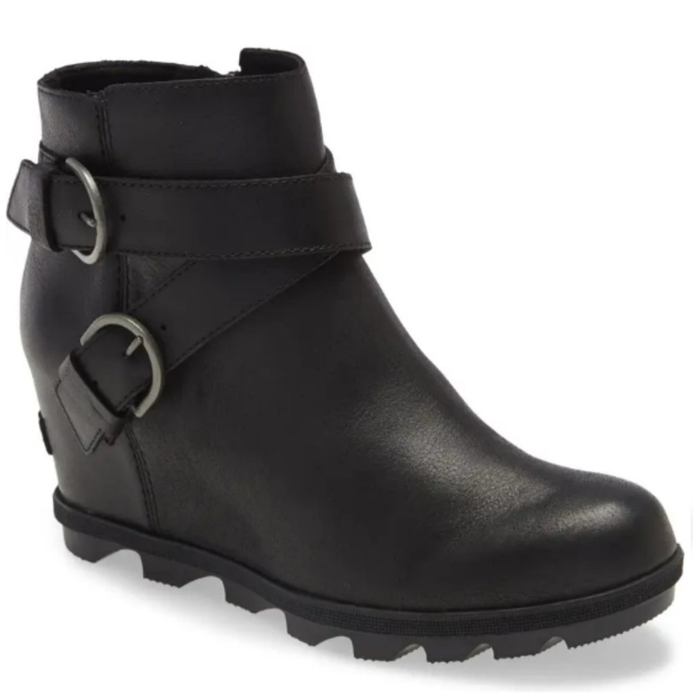 Sorel Joan of Arctic Wedge II Buckle Black Size 6.5